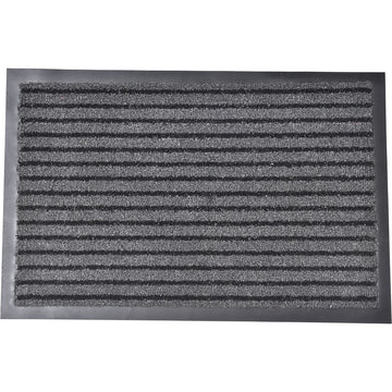 Mado bejárati szőnyeg 40x60cm polipropilén/PVC - szürke/fekete