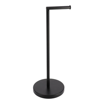 Fém WC-papírtartó és utántöltő - fekete, elegáns stílus