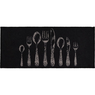 Couverts Noir konyhai szőnyeg - 50x120cm