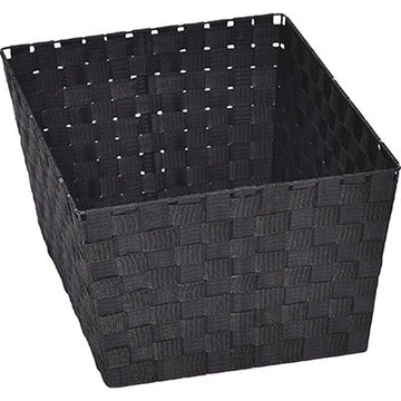 Poliészter tárolókosár 36x46x24 cm - fekete