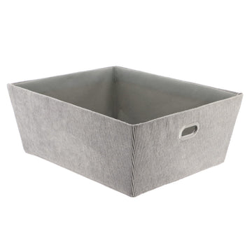 Bársony Tárolókosár H32,5xM45xM18 cm - Szürke