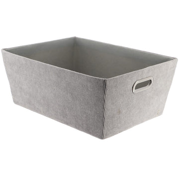 Bársony tárolókosár H32,5xM40xM15 cm - Szürke