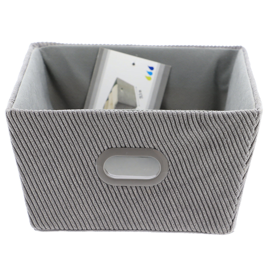 Bársony tárolókosár H32,5xM40xM15 cm - Szürke