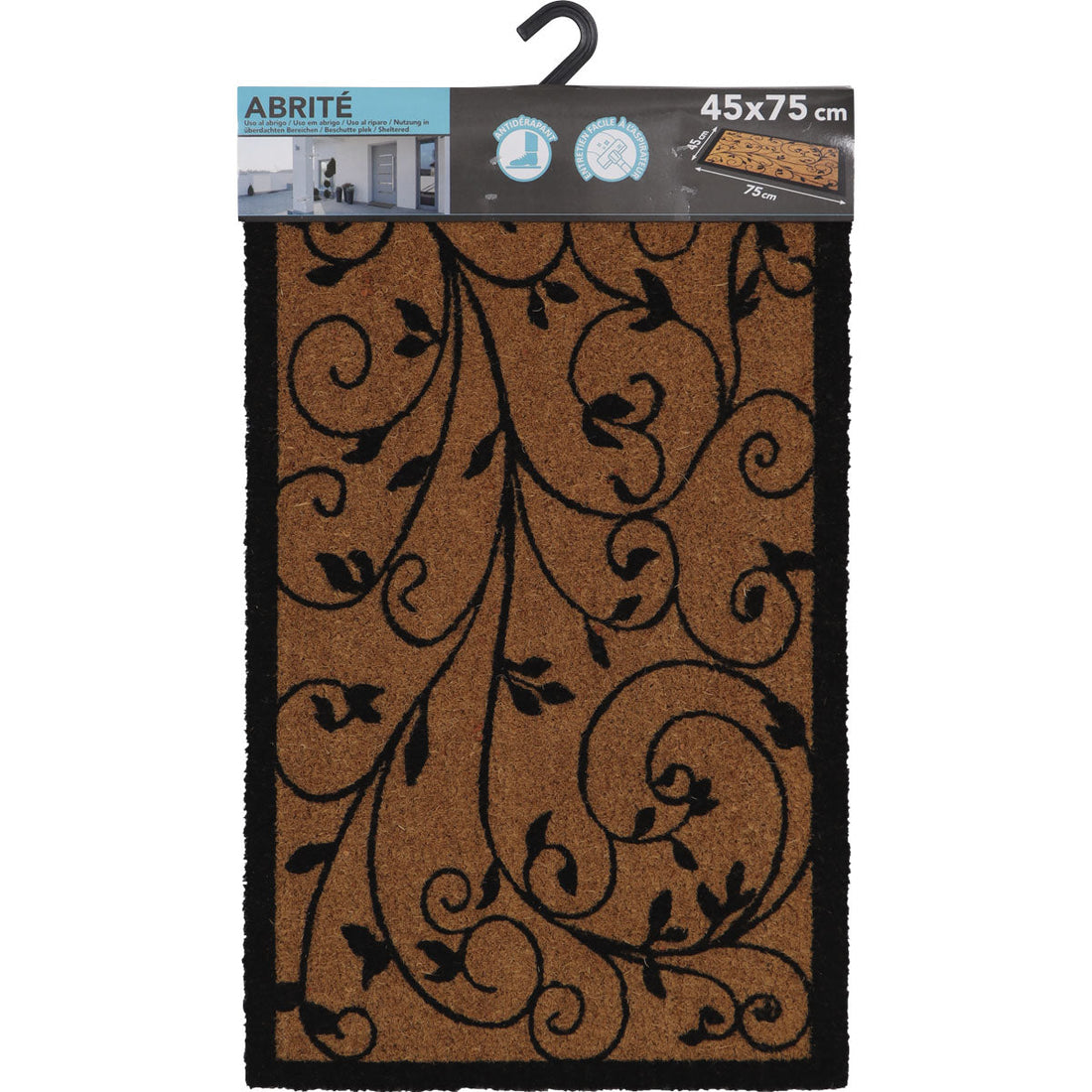 Chambord bejárati szőnyeg 45X75CM Coco/Pvc