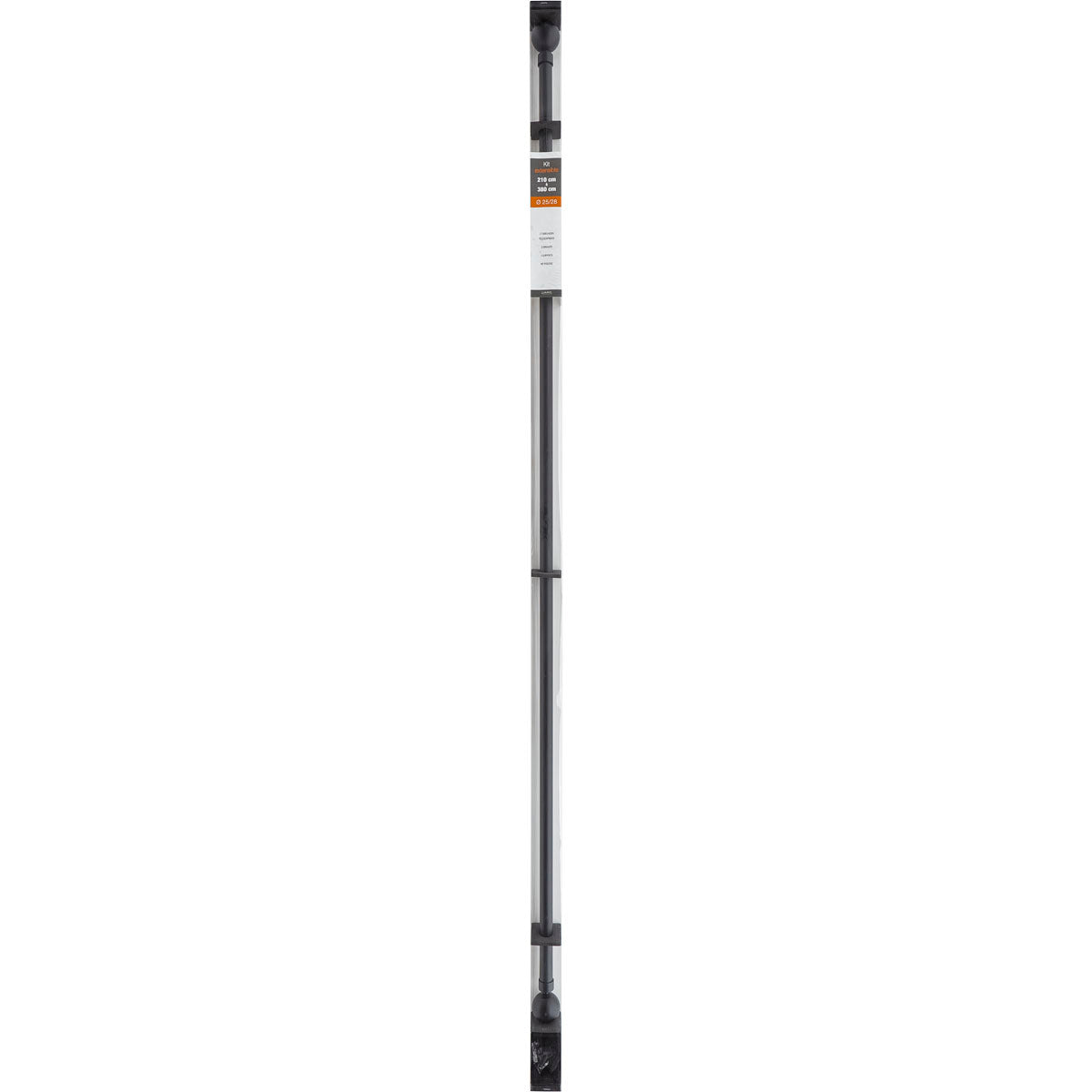 Kihúzható Galéria 120-210 CM Gaia - Matt Fekete