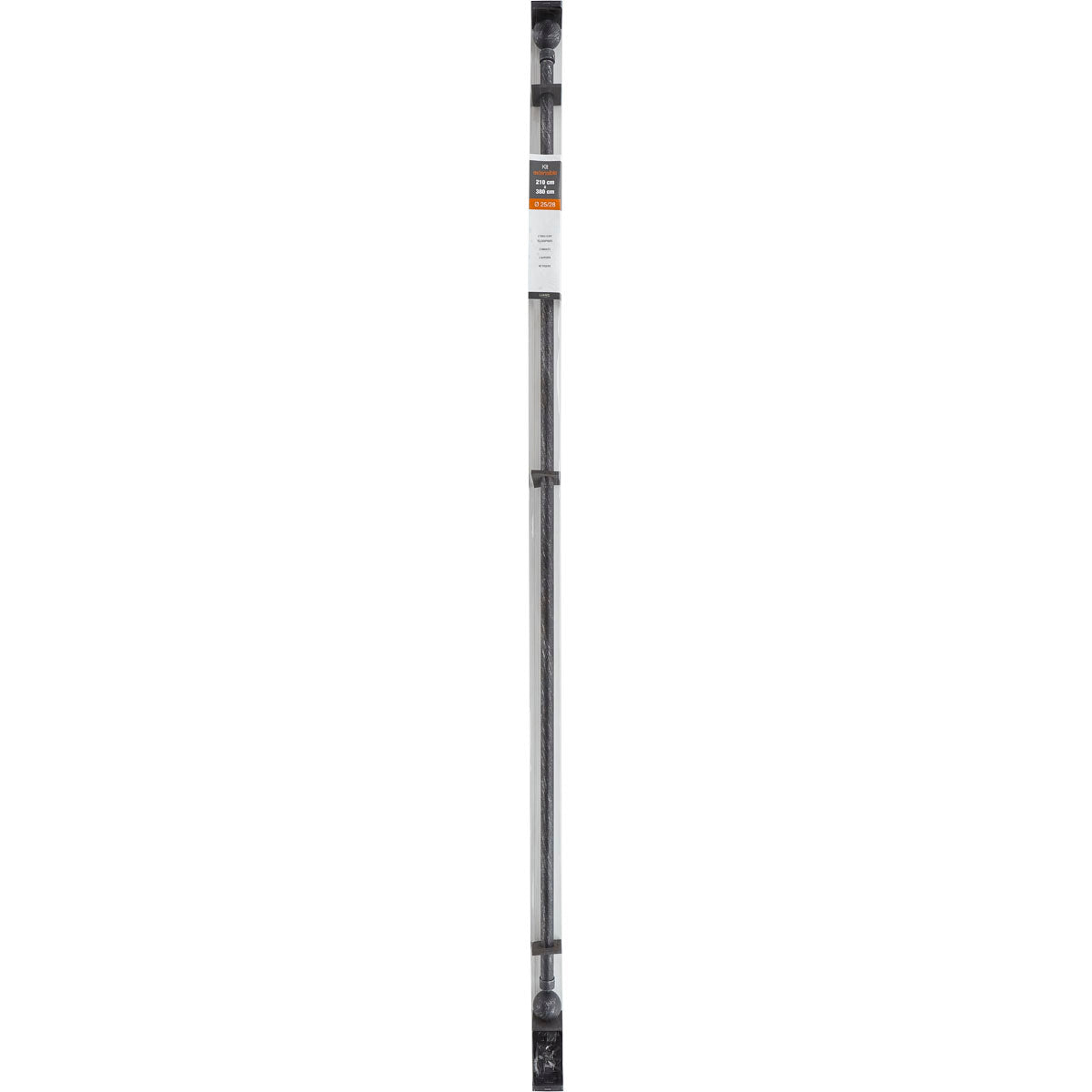 Kihúzható Galéria 210-380 CM Gaia - Fekete Ezüst