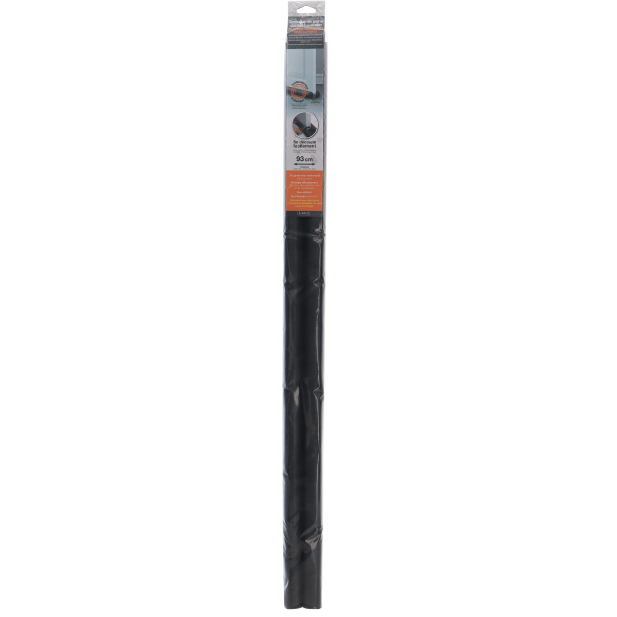 Kétszárnyú ajtószigetelő 93CM - Fekete
