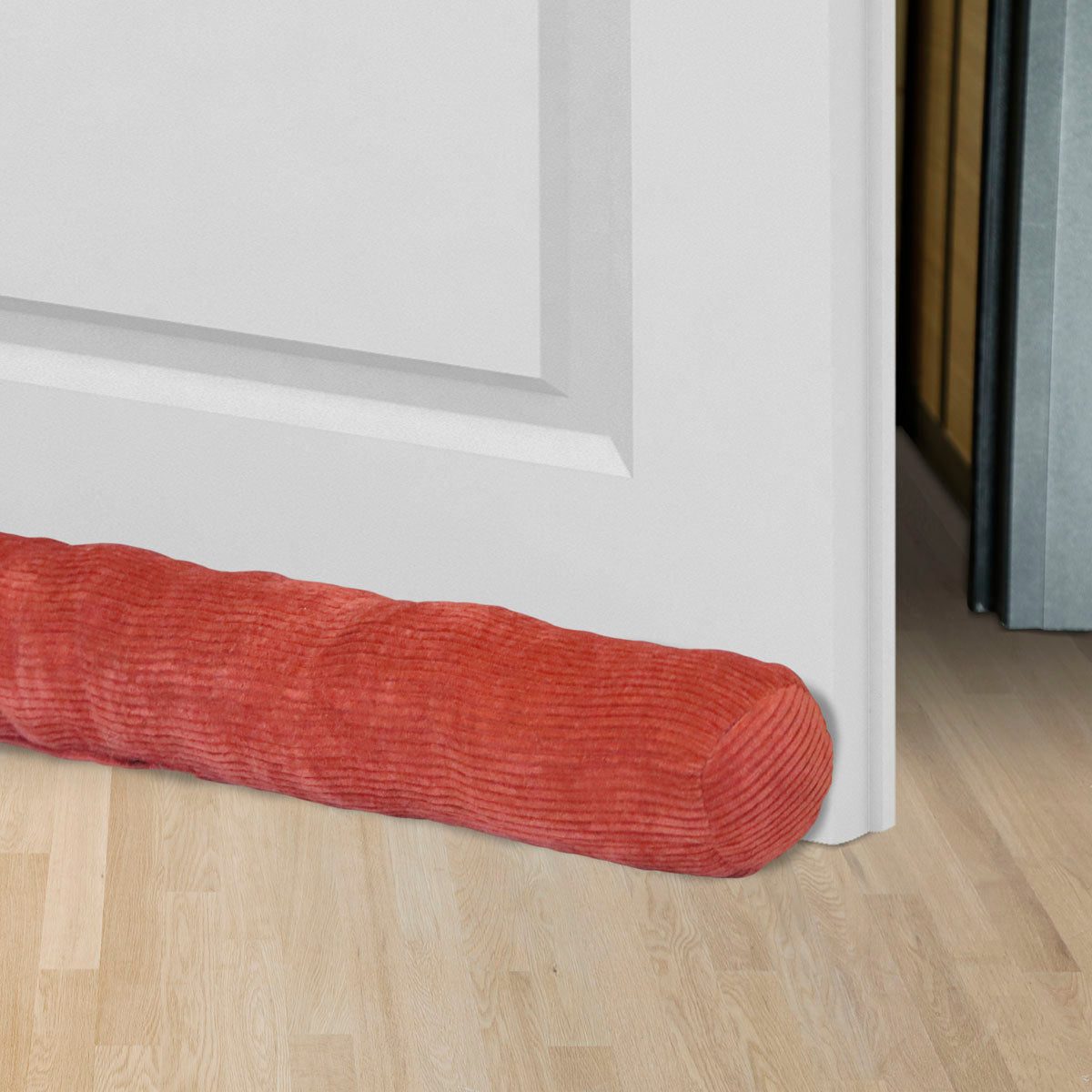 Ajtószigetelő - Terrakotta bársony, 80CM, Annes 30 modell