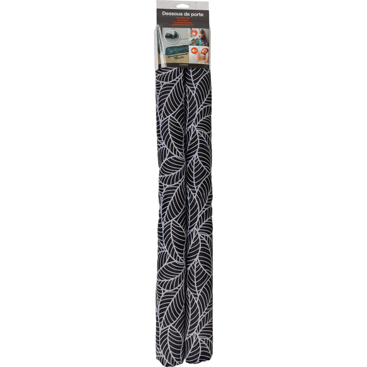 Dupla ajtószigetelő 80CM - Dzsungelfekete