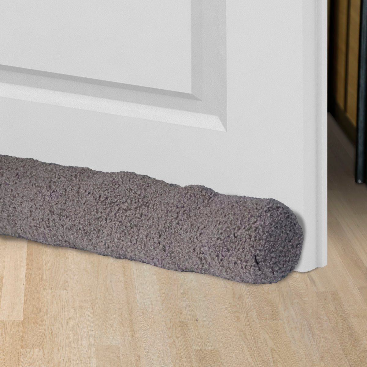 Ajtószigetelő - Antracitszürke Textil Anyag, 80CM, Annes 30 Modell