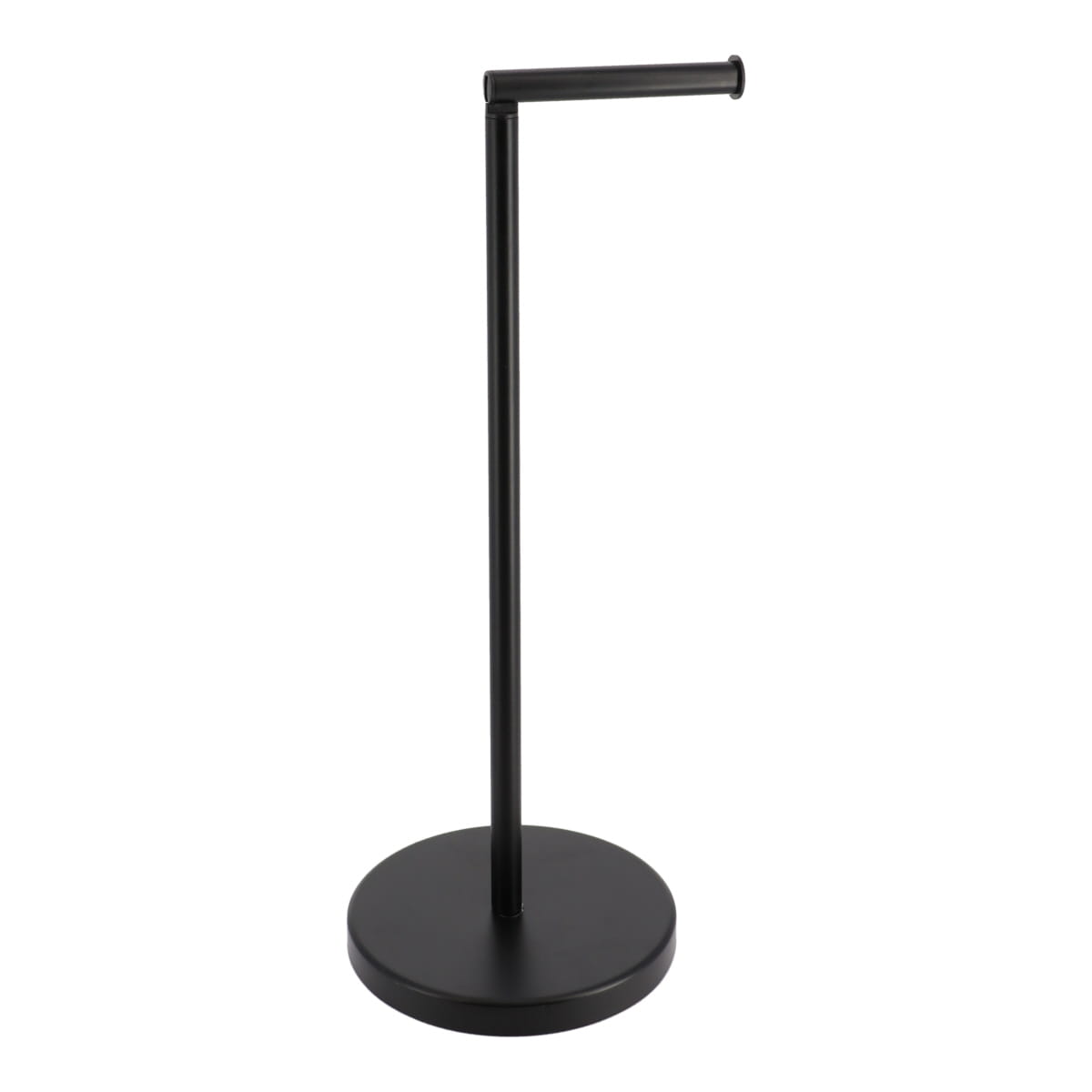 Fém WC-papírtartó és utántöltő - fekete, elegáns stílus