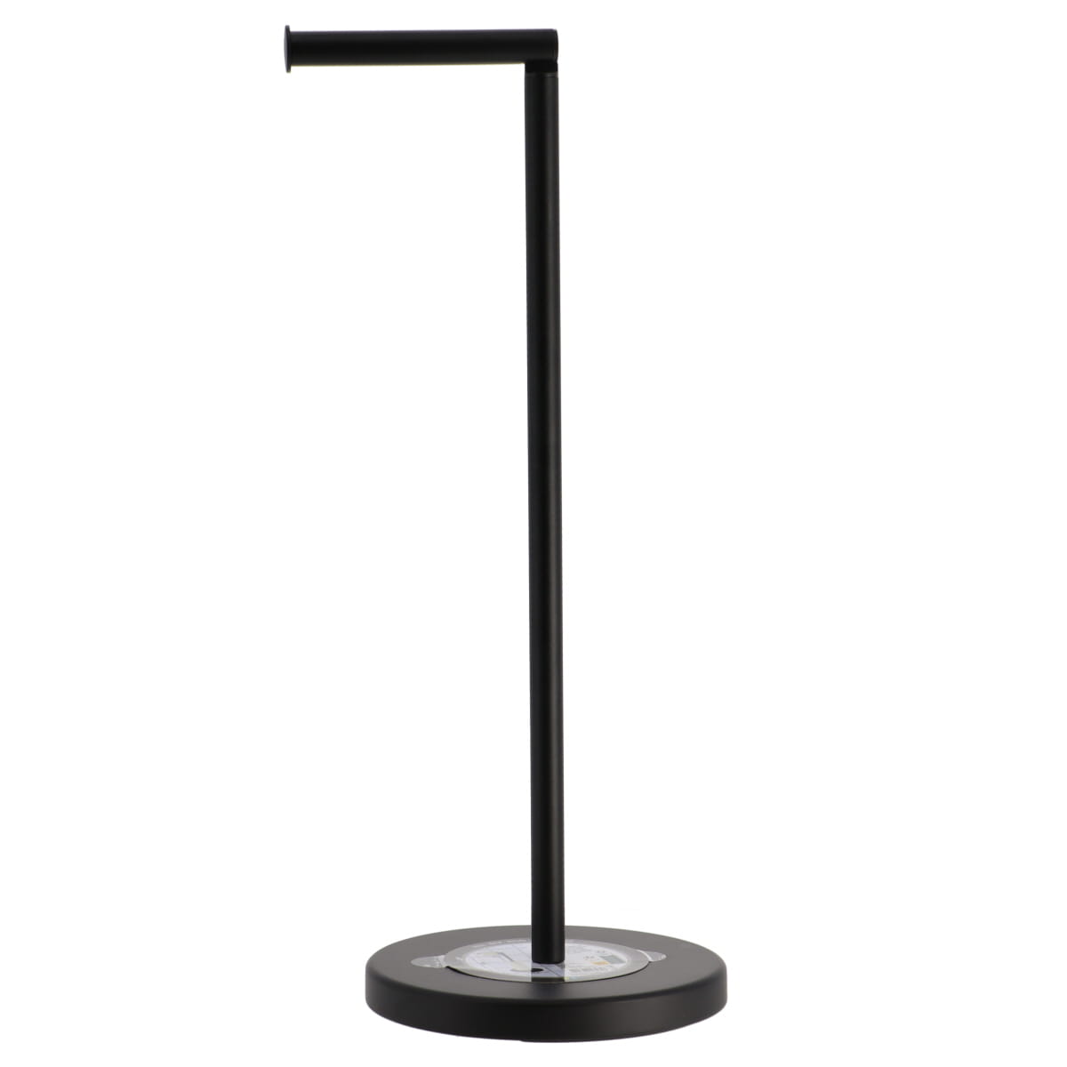 Fém WC-papírtartó és utántöltő - fekete, elegáns stílus