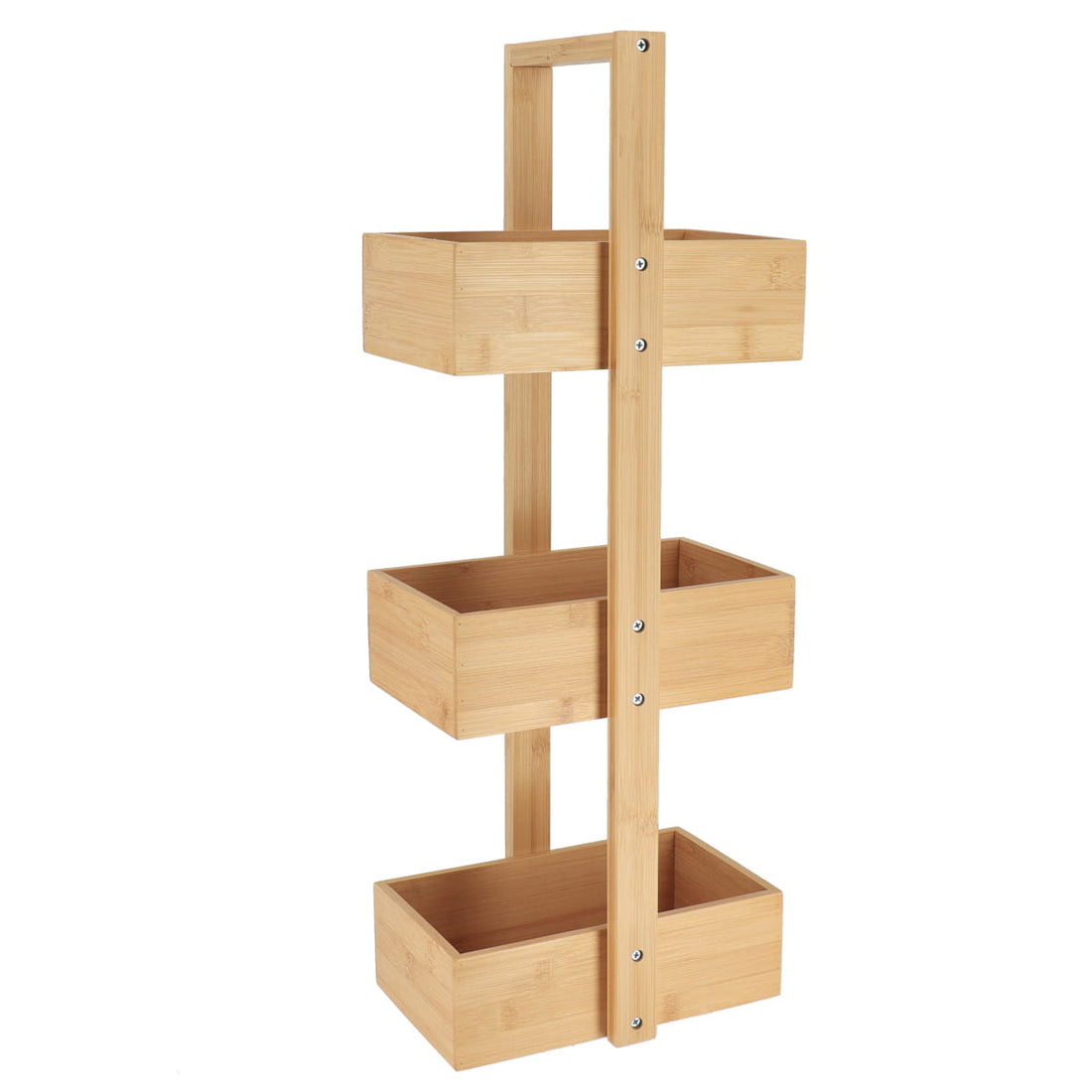3 szintes bambusz/MDF polc - Bambusz 