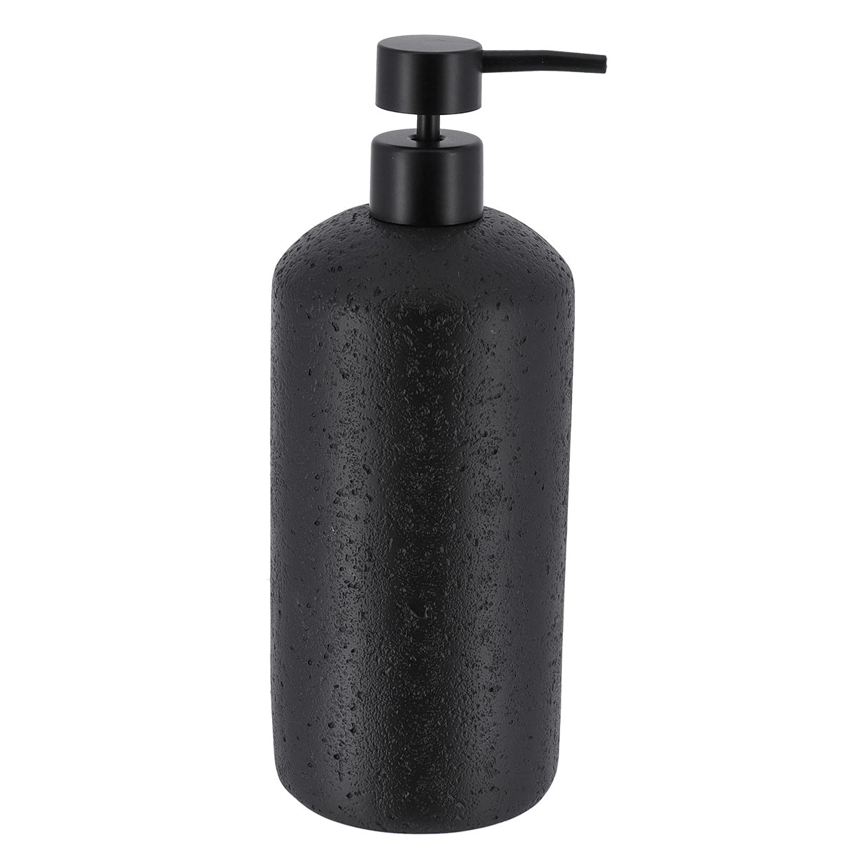 Kőhatású polirezin szappanadagoló 800 ml - Fekete 