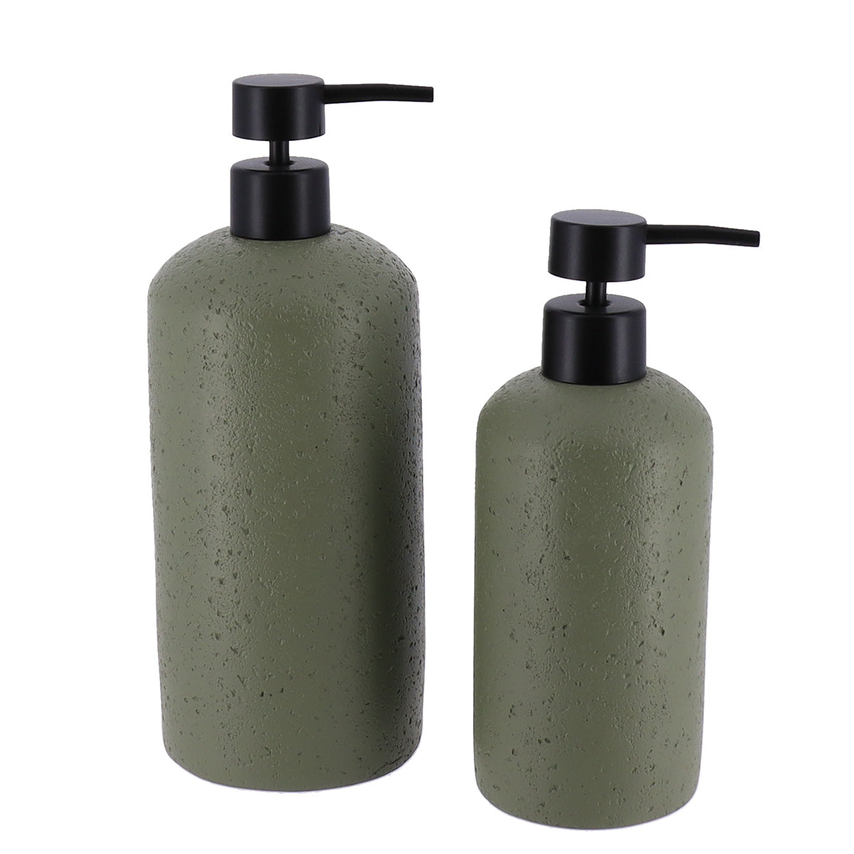 Kőhatású polirezin szappanadagoló 400 ml - Khaki 