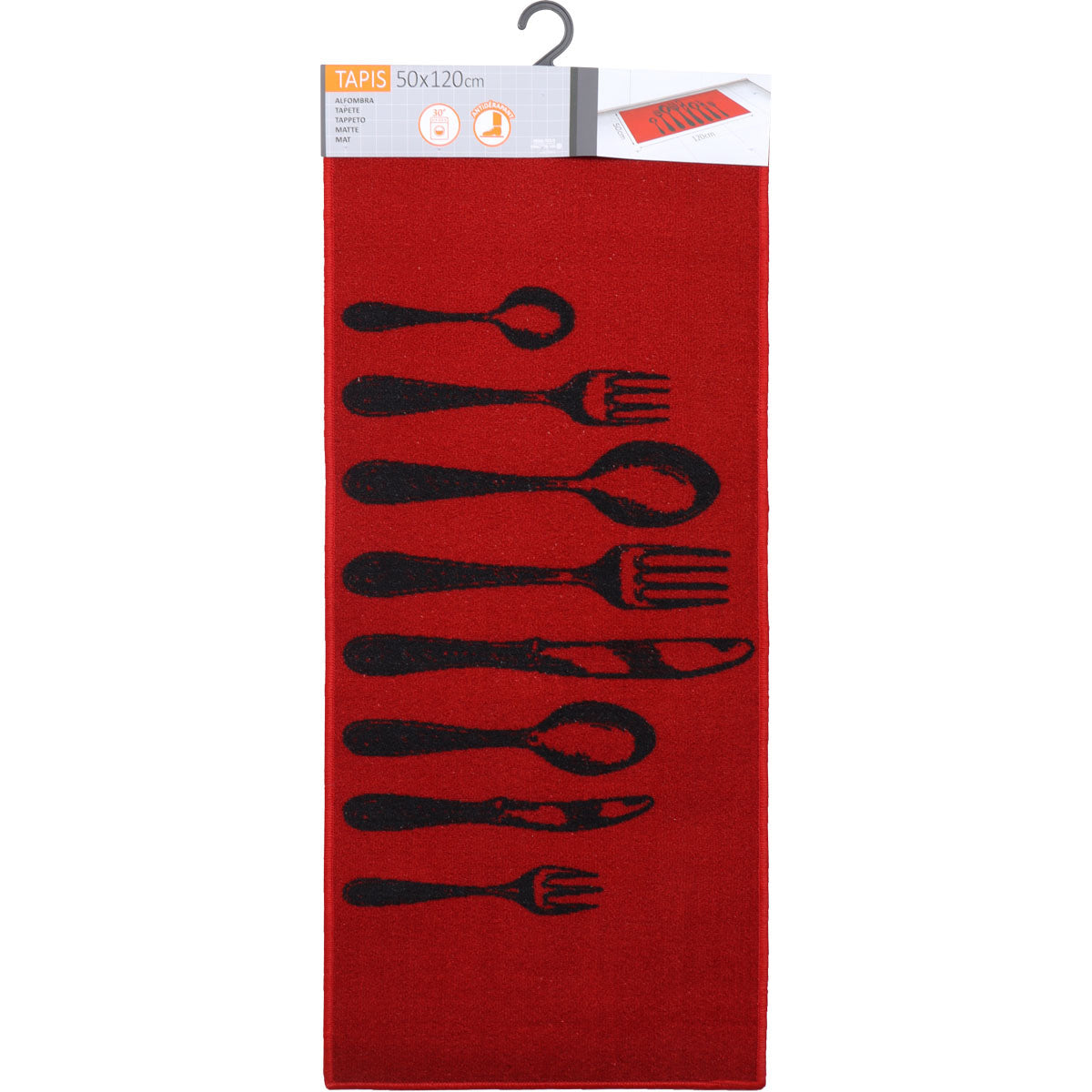 Couverts Rouge konyhai szőnyeg - 50x120cm