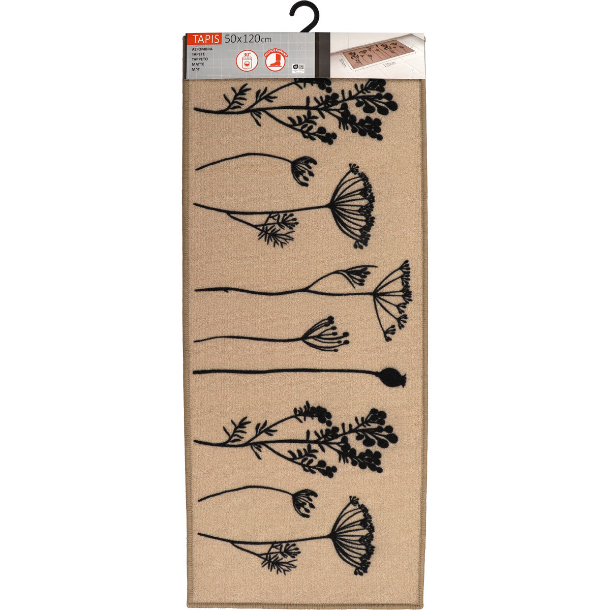 Herbier bézs konyhaszőnyeg - 50x120cm