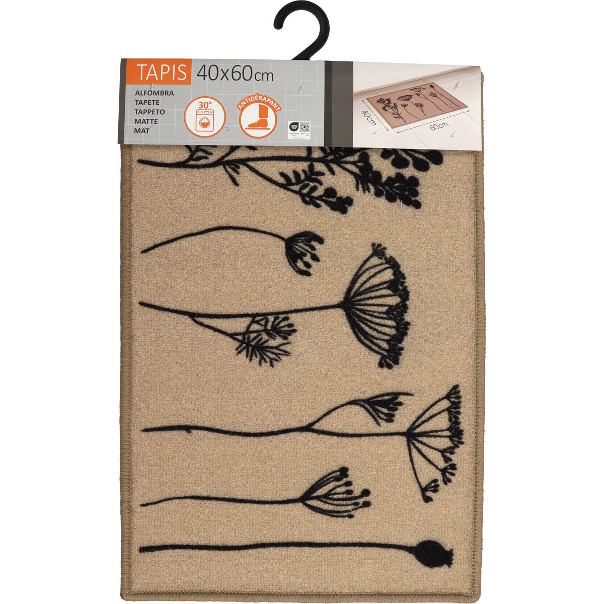 Konyhaszőnyeg Herbier Beige - 40X60CM