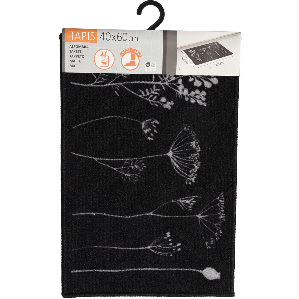 Herbier Noir konyhai szőnyeg - 40X60cm